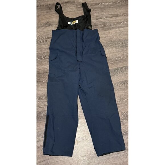 Cabela's Men's 100% Nylon Gore-Tex Bib Navy blue Mens XL TALL - Picture 1 of 8